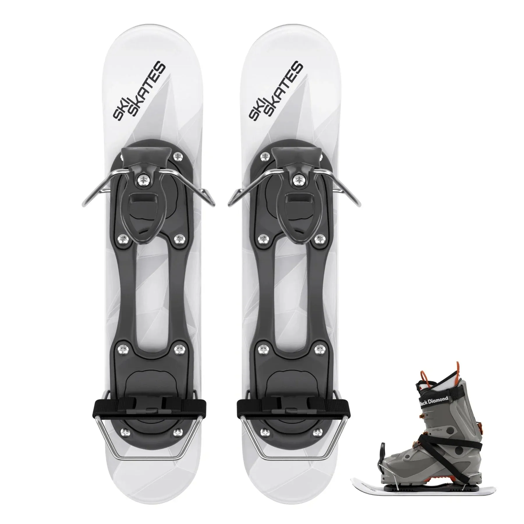 Skiskates by Snowfeet* | 44 CM | Snowblades Skiblades | Snowboard Boots Model