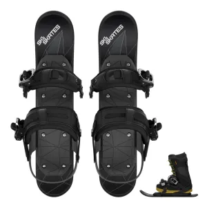 Skiskates by Snowfeet* | 44 CM | Snowblades Skiblades | Snowboard Boots Model