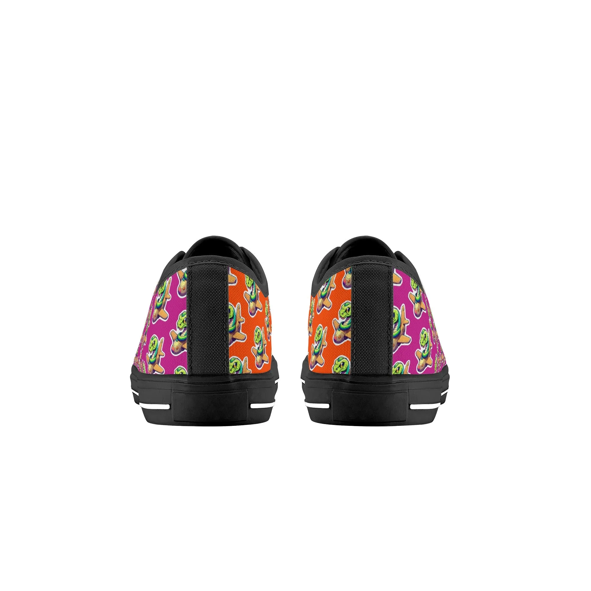 Snake On A Plane Kids Low Top Canvas Shoes