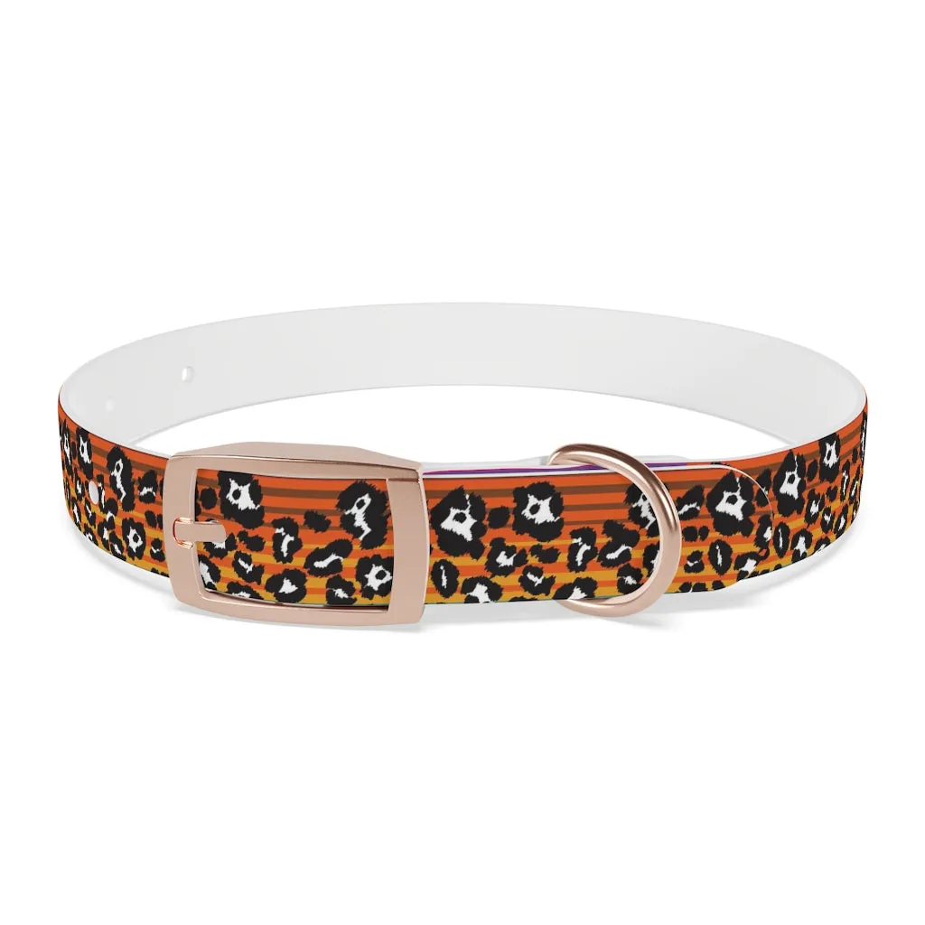 Snow Leopard Serape Dog Collar