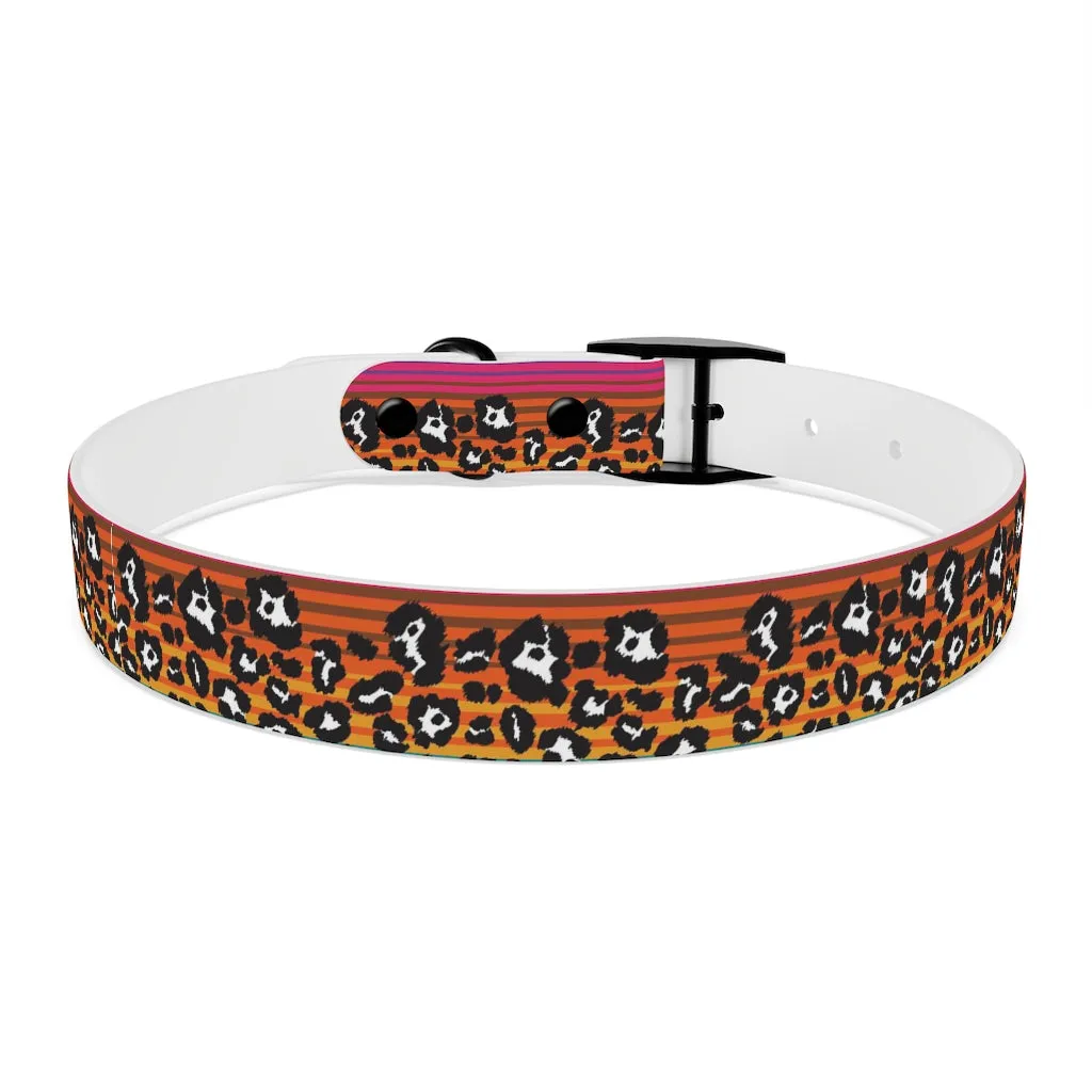 Snow Leopard Serape Dog Collar