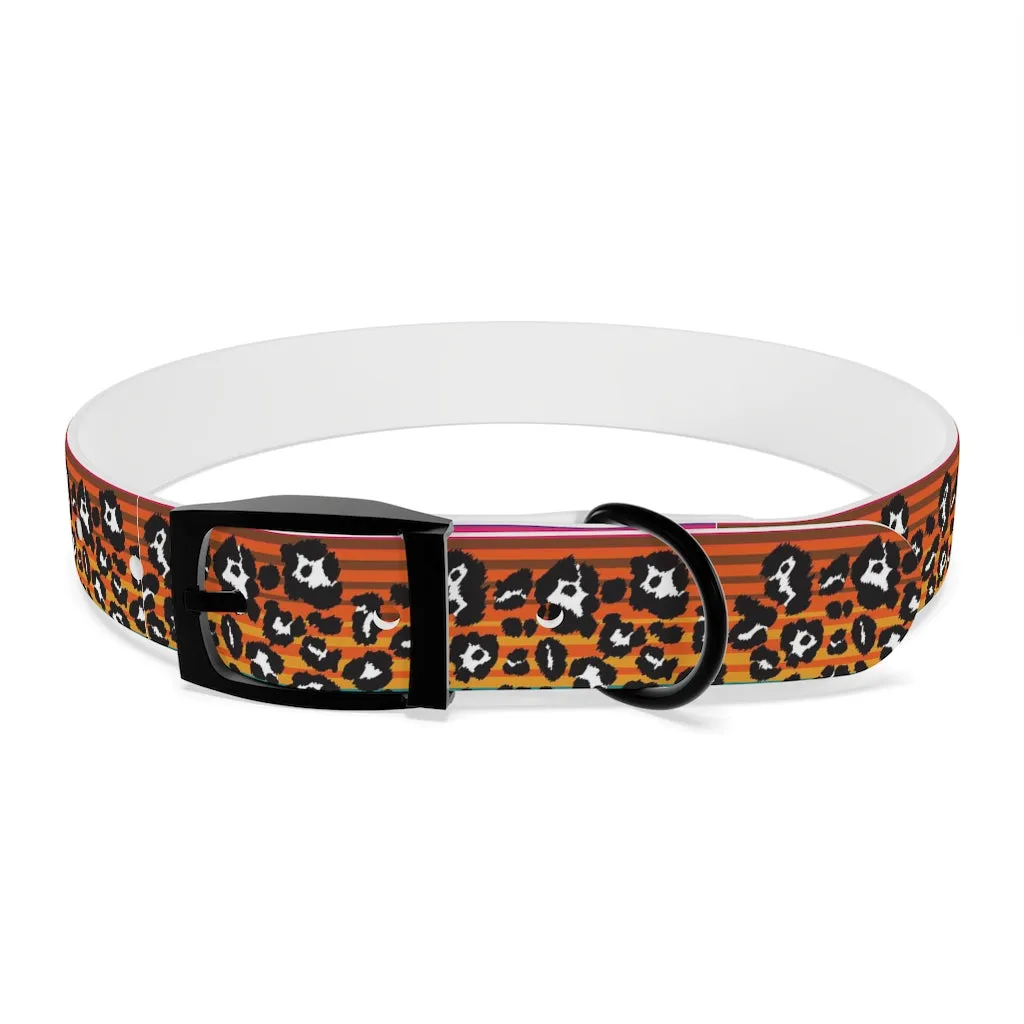 Snow Leopard Serape Dog Collar