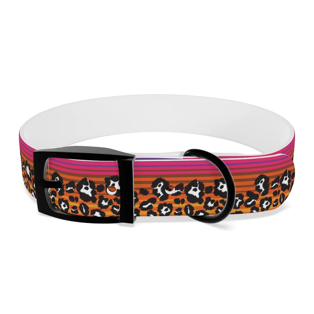 Snow Leopard Serape Dog Collar