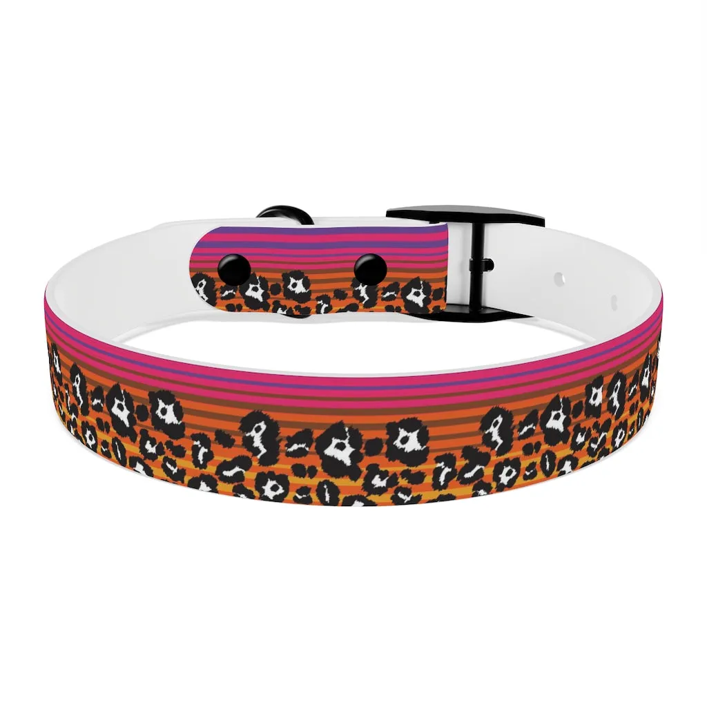Snow Leopard Serape Dog Collar