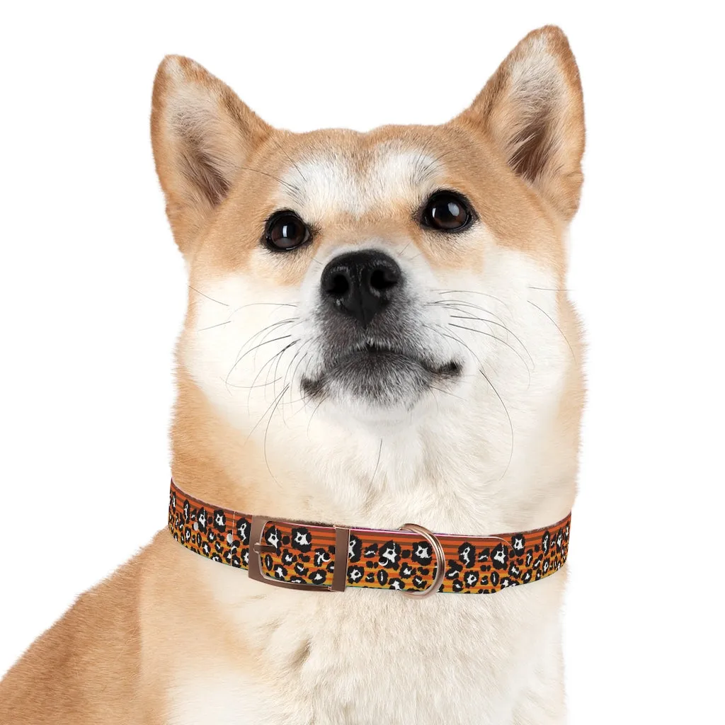 Snow Leopard Serape Dog Collar