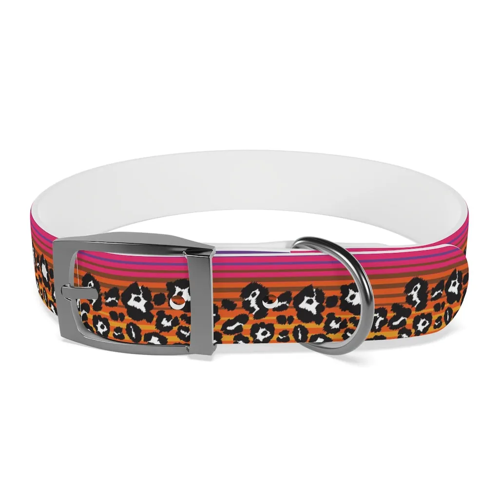 Snow Leopard Serape Dog Collar