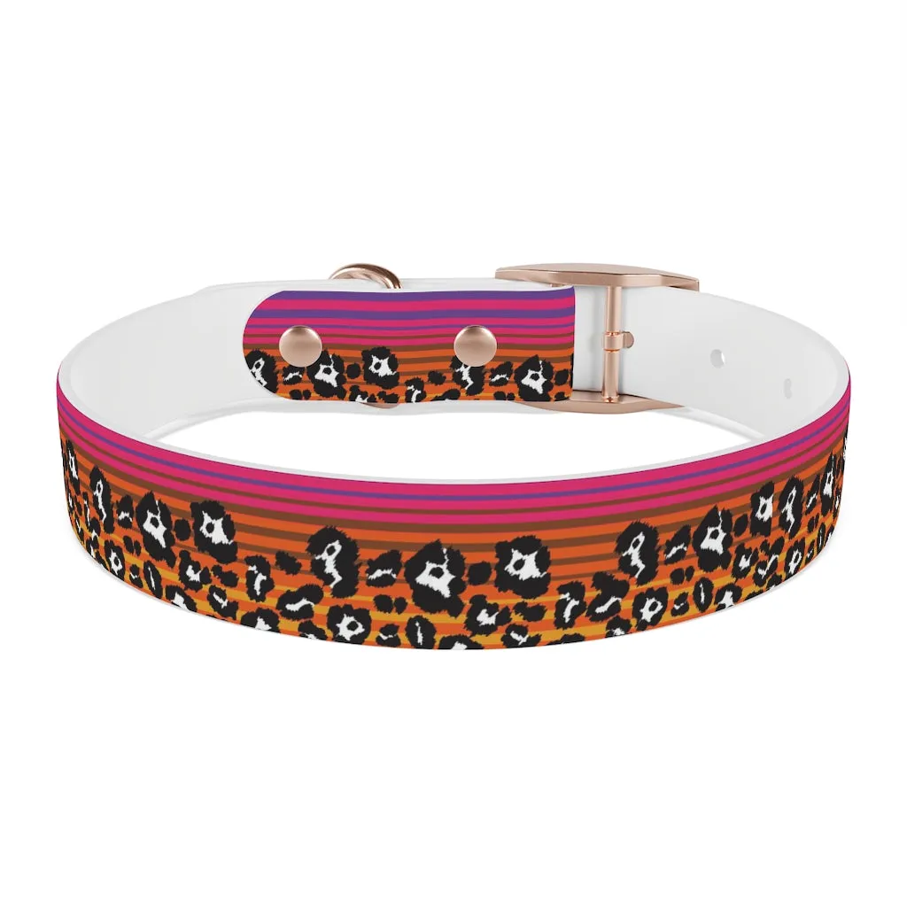 Snow Leopard Serape Dog Collar