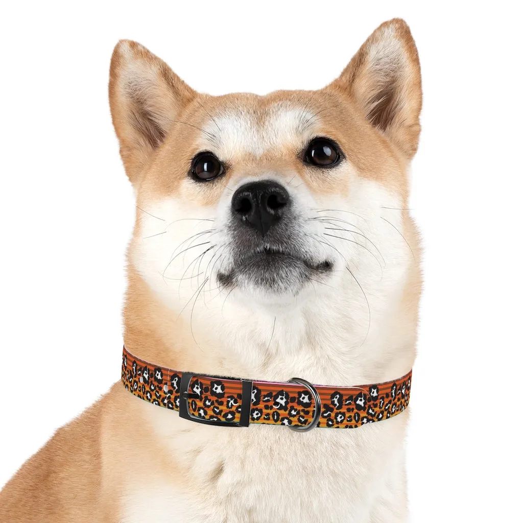 Snow Leopard Serape Dog Collar