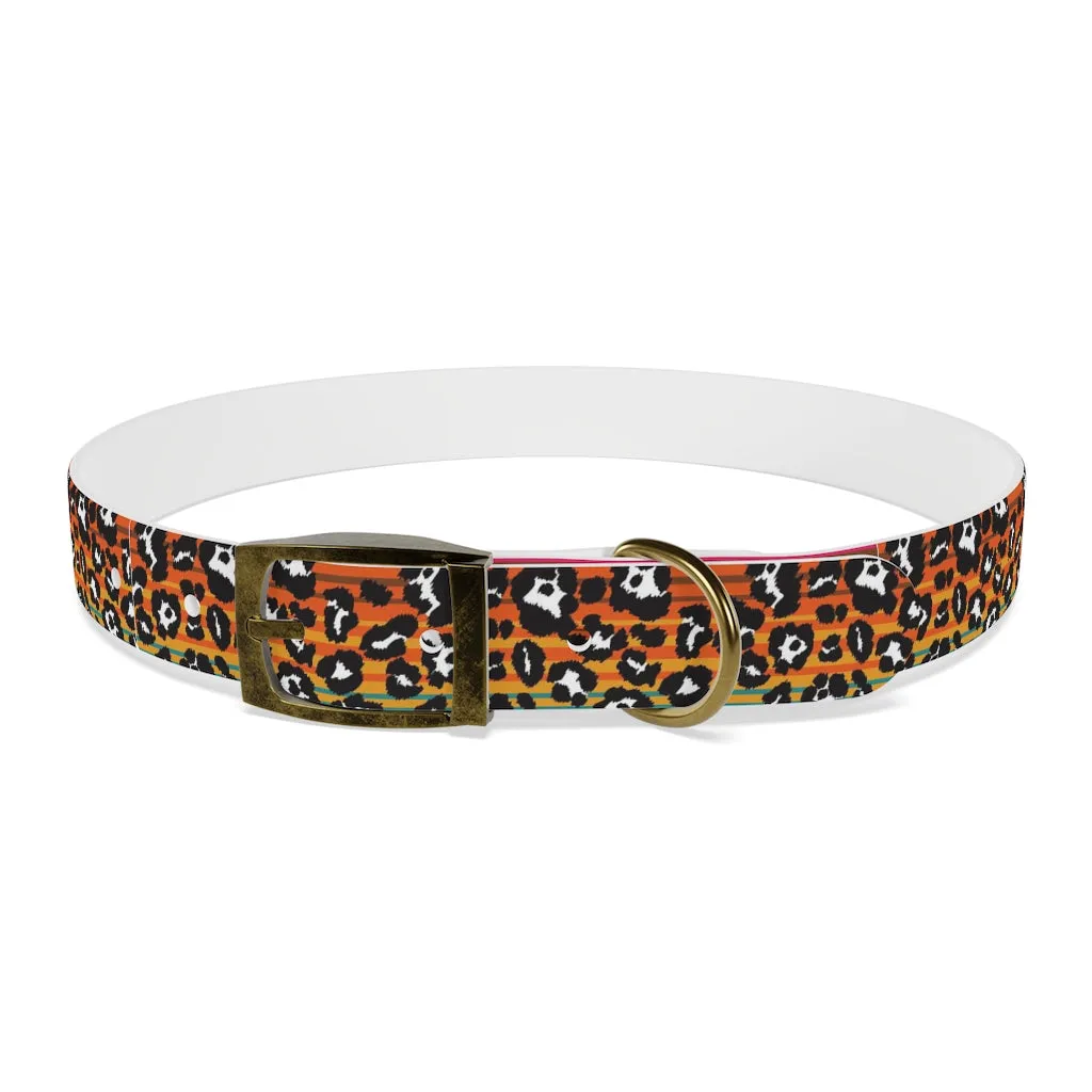 Snow Leopard Serape Dog Collar