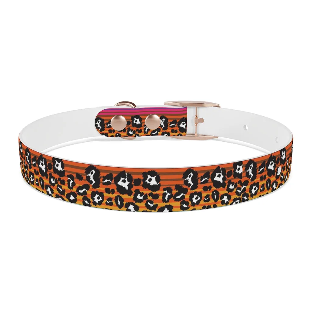 Snow Leopard Serape Dog Collar
