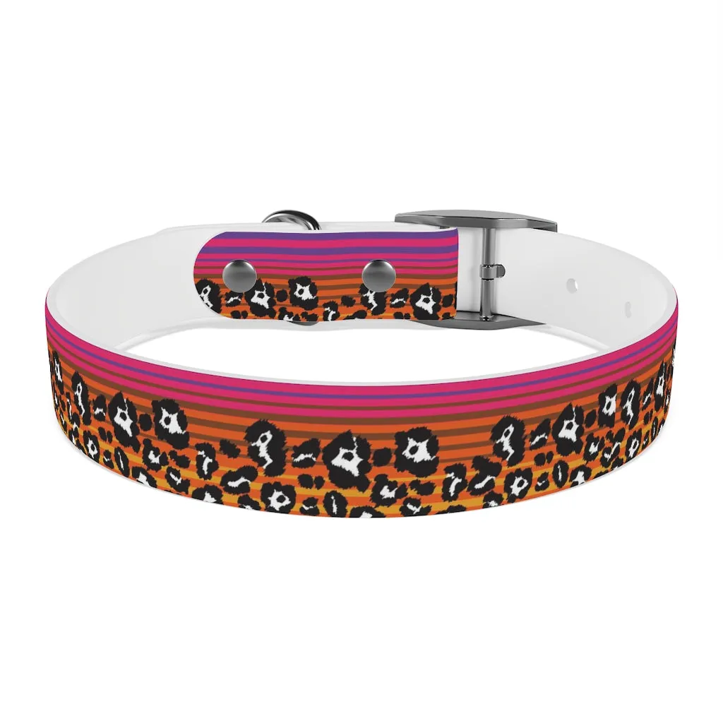 Snow Leopard Serape Dog Collar