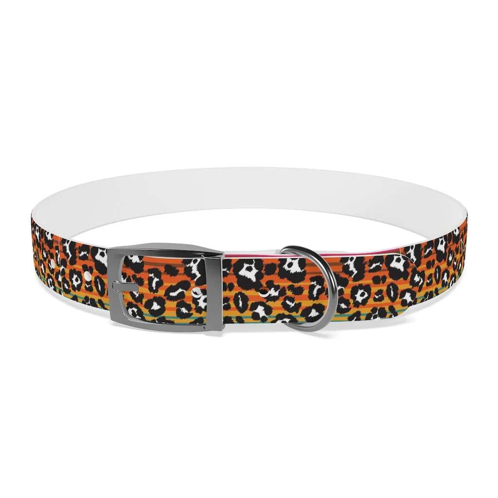 Snow Leopard Serape Dog Collar