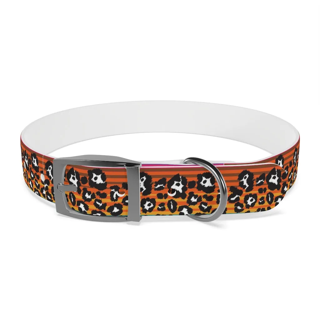 Snow Leopard Serape Dog Collar