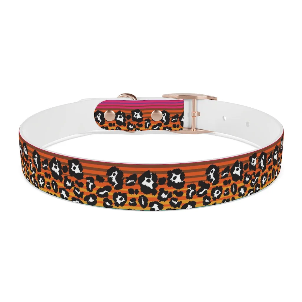 Snow Leopard Serape Dog Collar