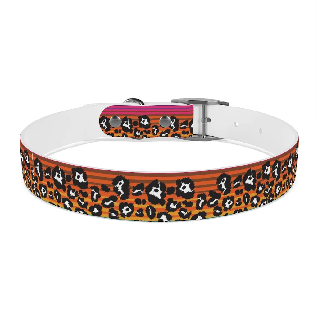 Snow Leopard Serape Dog Collar