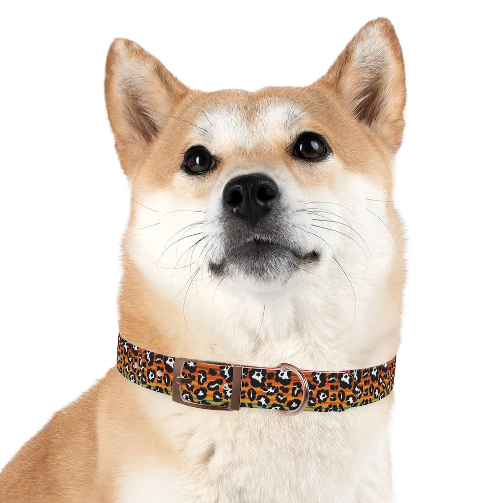 Snow Leopard Serape Dog Collar