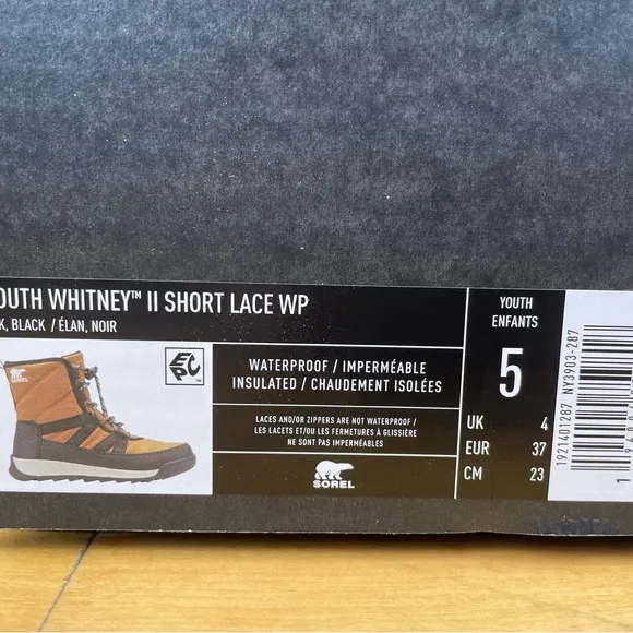 Sorel Kids' Whitney II Short Waterproof Insulated Boot