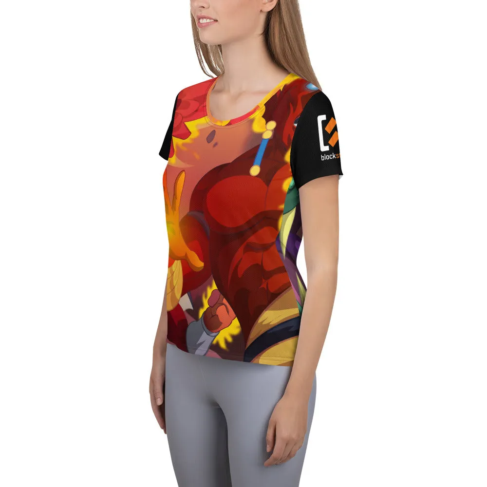 Splinterlands: Fire Team Unleashed All-Over Print Women's Athletic T-shirt