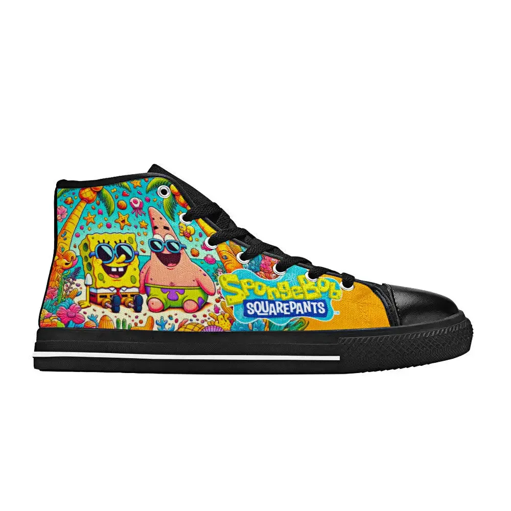 Spongebob Squarepants Patrick Shoes High Top Sneakers for Kids and Adults