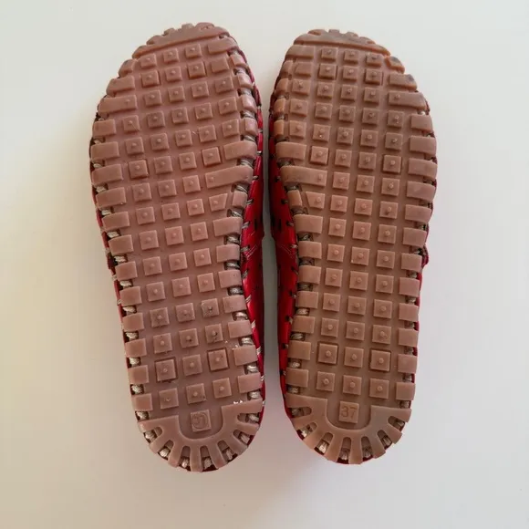 Spring Step- Red Leather Fusaro Loafer-Eyelet-Comfort-Spring- Women’s 37