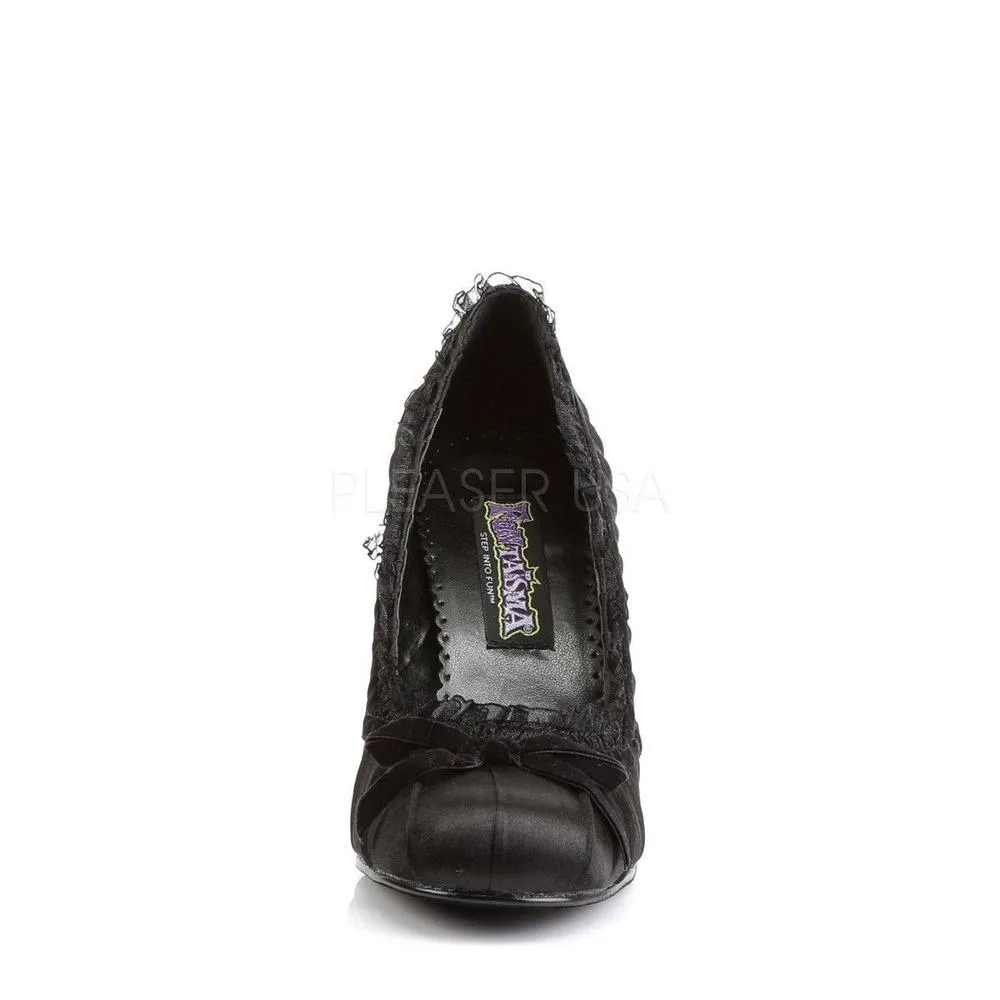 SS-DAINTY-420 Pump  | Black Fabric