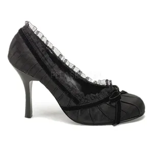 SS-DAINTY-420 Pump  | Black Fabric