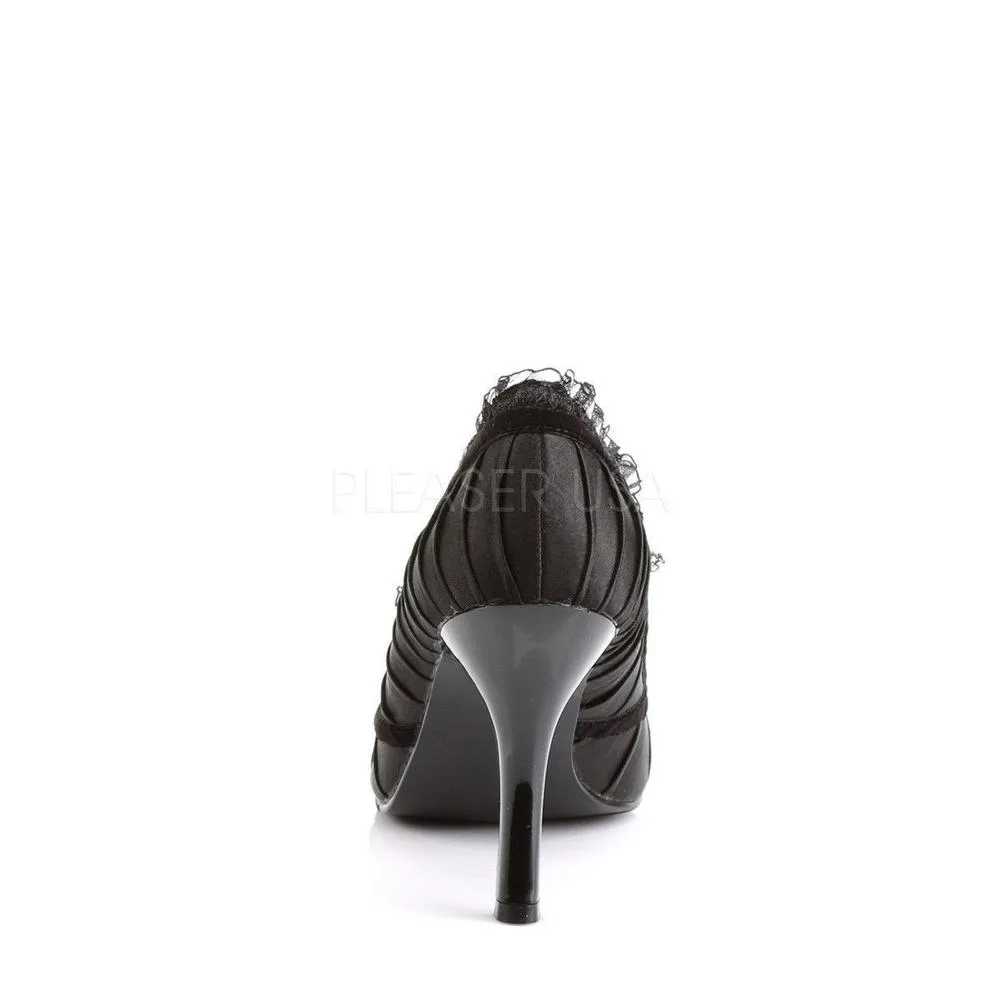 SS-DAINTY-420 Pump  | Black Fabric