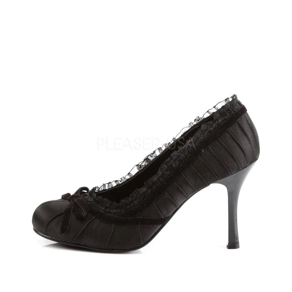 SS-DAINTY-420 Pump  | Black Fabric