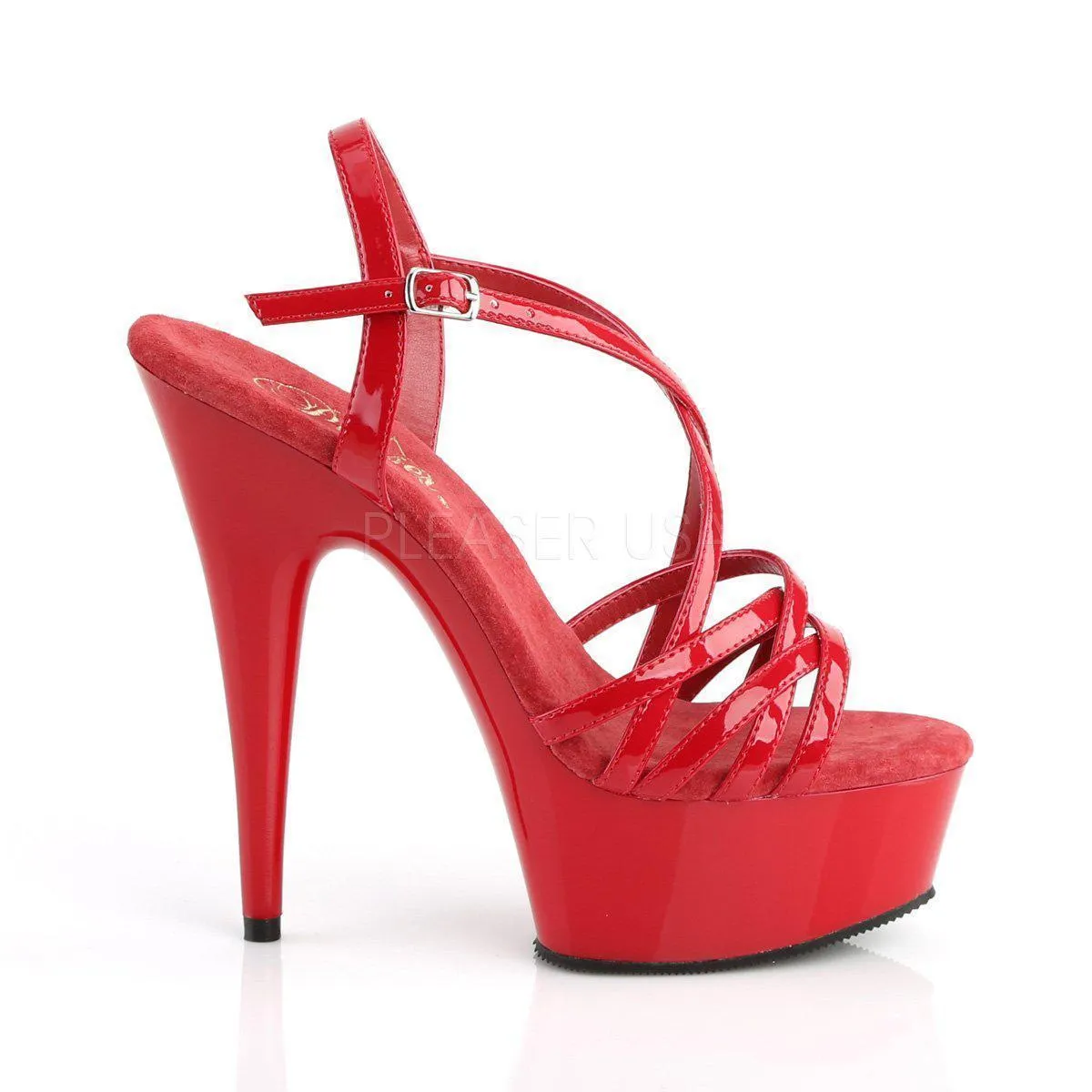 SS-DELIGHT-613 Platform Sandal  | Red Patent