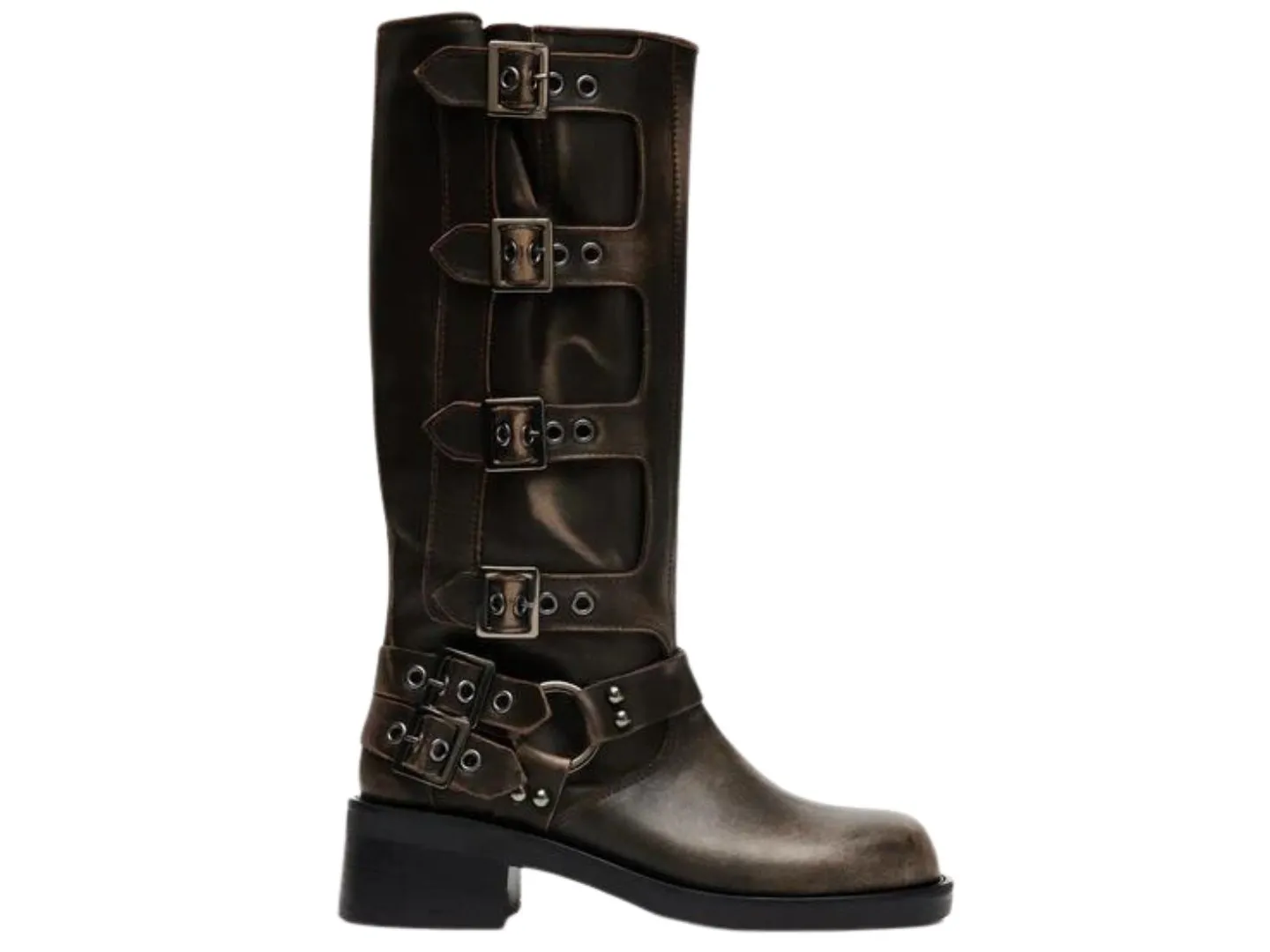 Steve Madden Brocks in Distressed Black