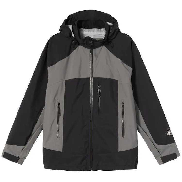 Stussy Taped Seam Rain Shell Jacket Black