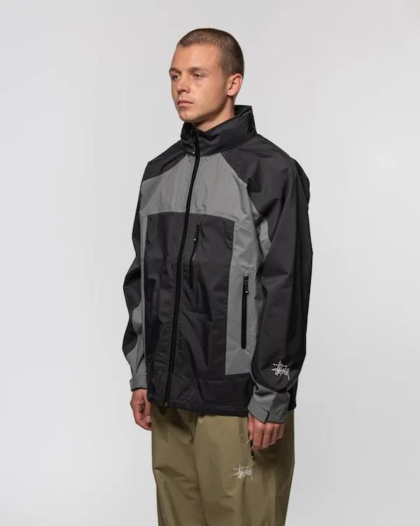 Stussy Taped Seam Rain Shell Jacket Black