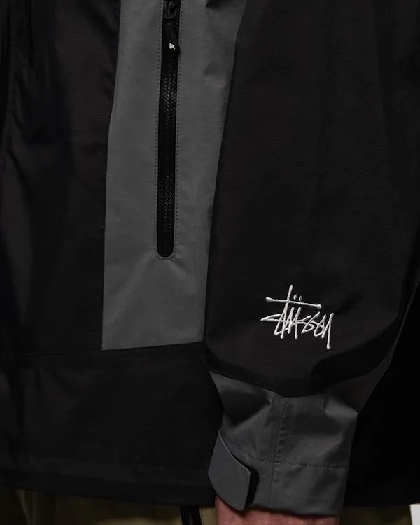 Stussy Taped Seam Rain Shell Jacket Black