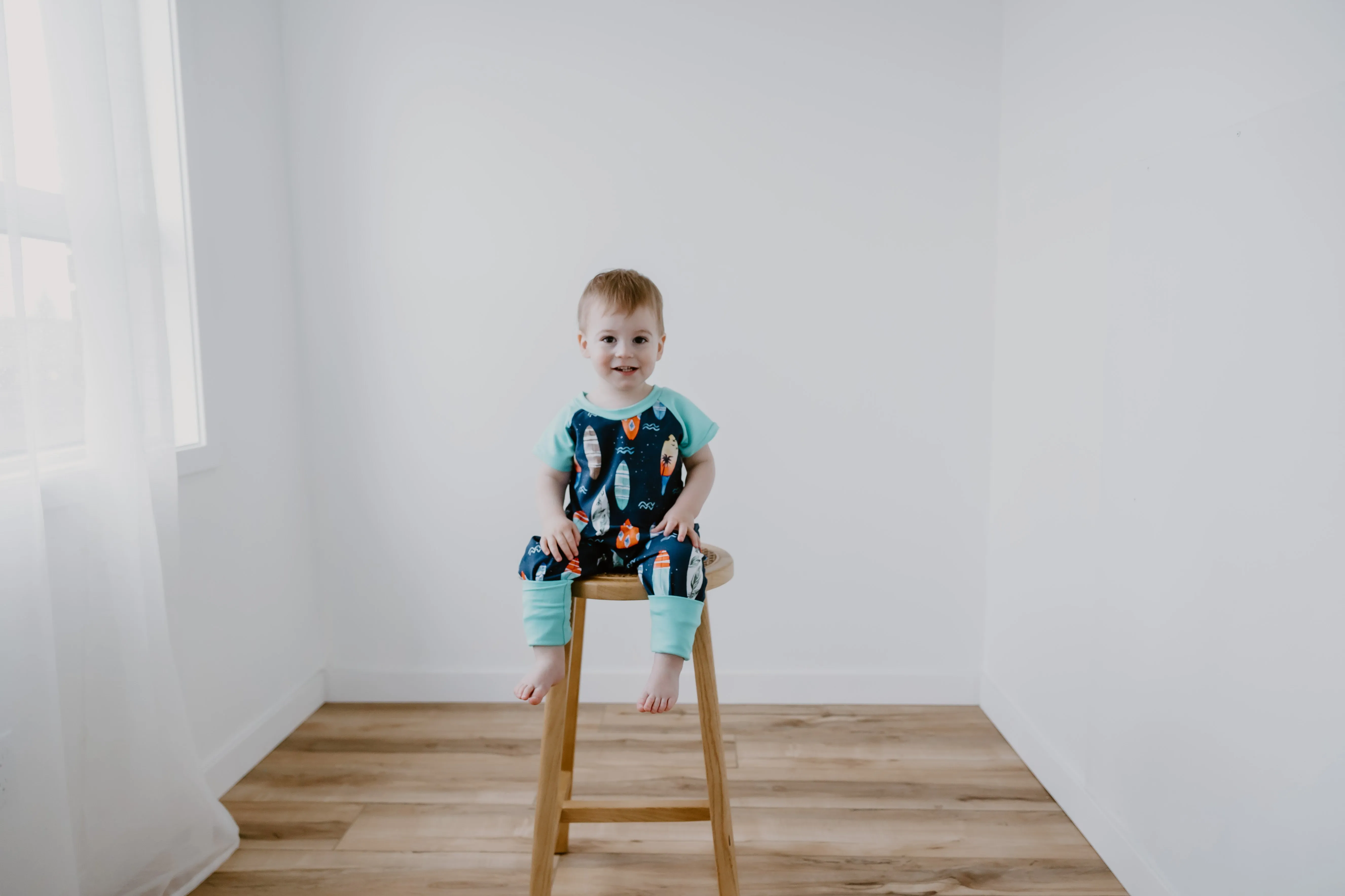 Surfin’ Short Sleeve Romper