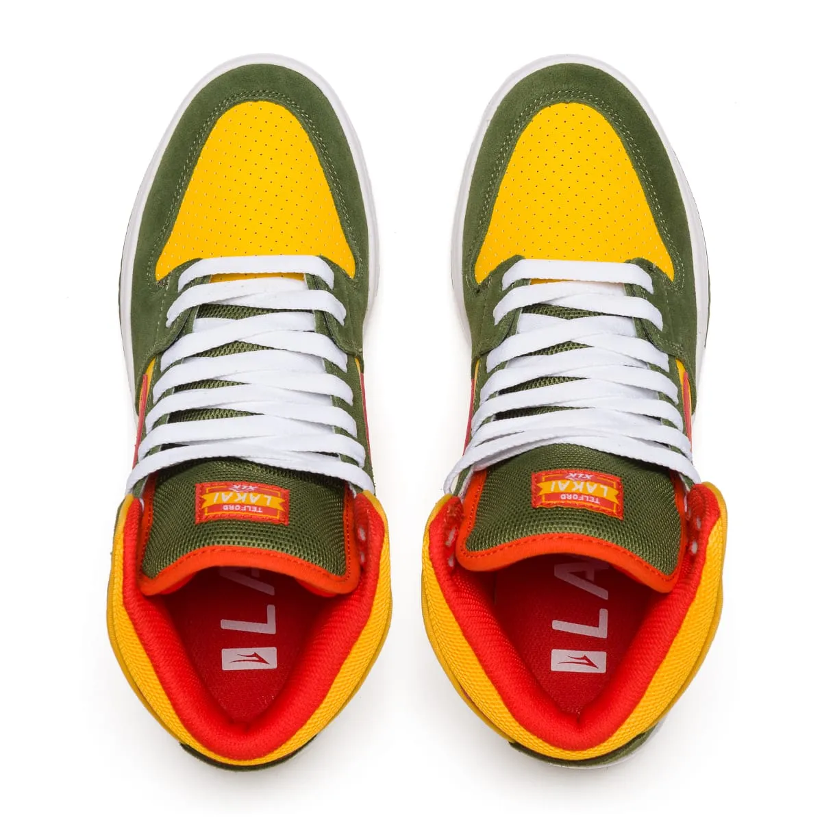 Telford - Olive/Yellow Suede