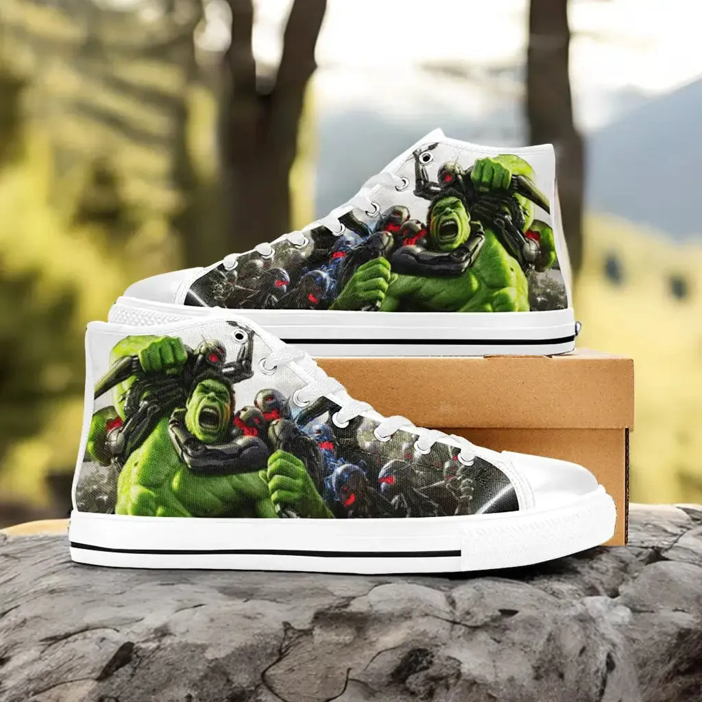 The Incredible Hulk Shoes High Top Sneakers for Kids and Adults