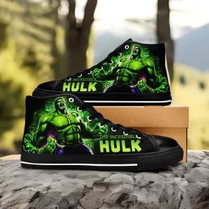 The Incredible Hulk Shoes High Top Sneakers for Kids and Adults