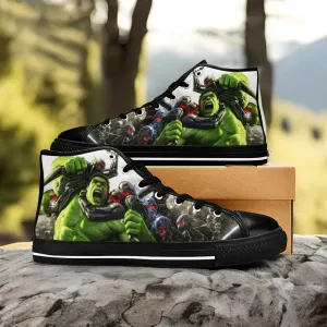 The Incredible Hulk Shoes High Top Sneakers for Kids and Adults