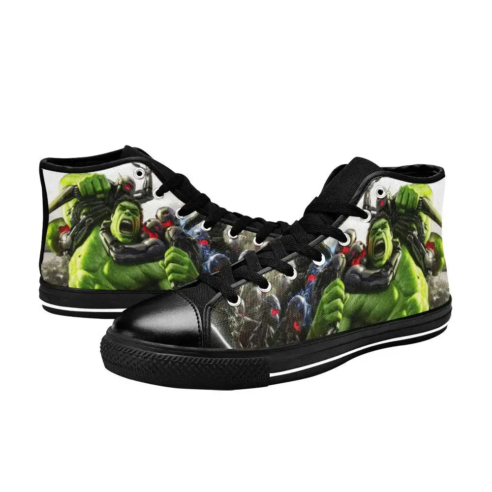 The Incredible Hulk Shoes High Top Sneakers for Kids and Adults