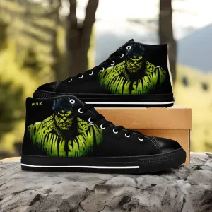 The Incredible Hulk Shoes High Top Sneakers for Kids and Adults
