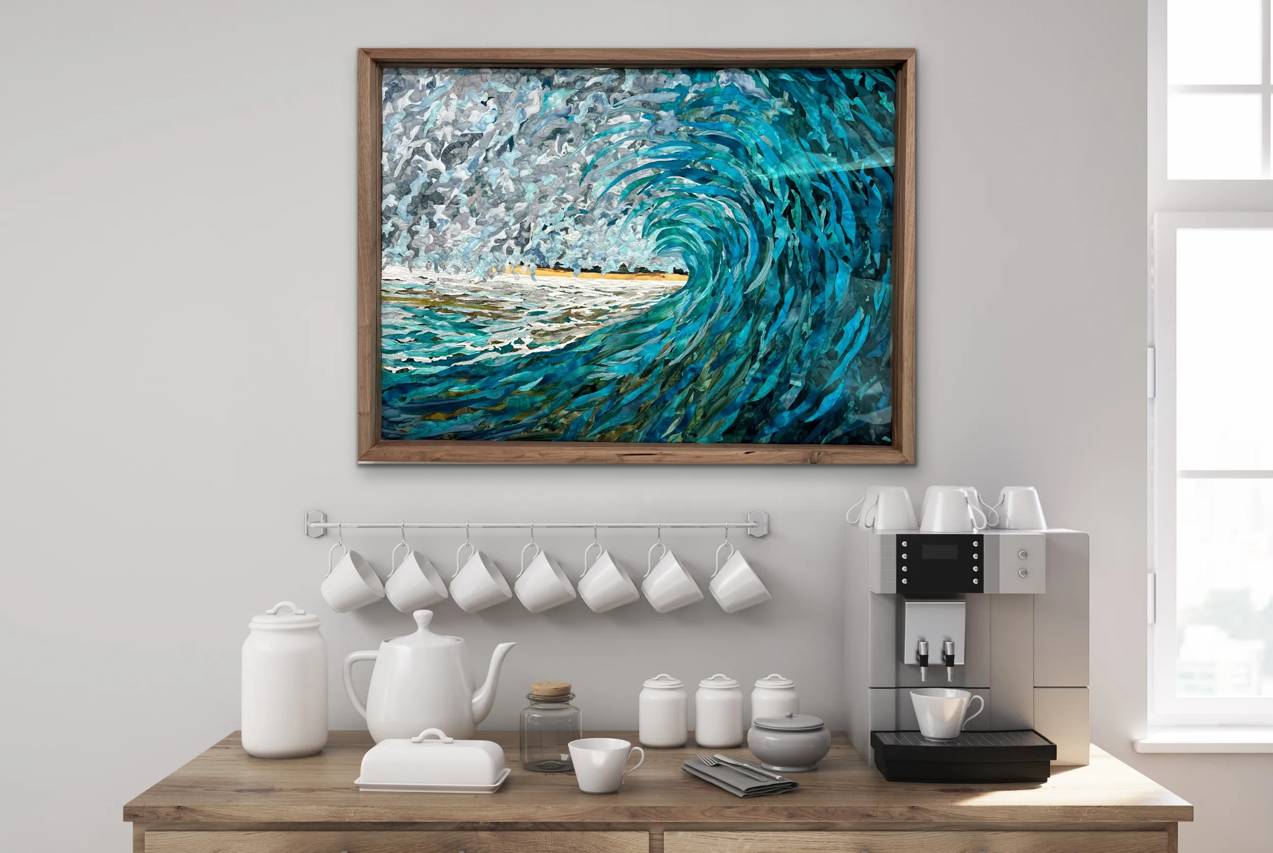 Through the Wave                31 1/2” x 23 1/4”