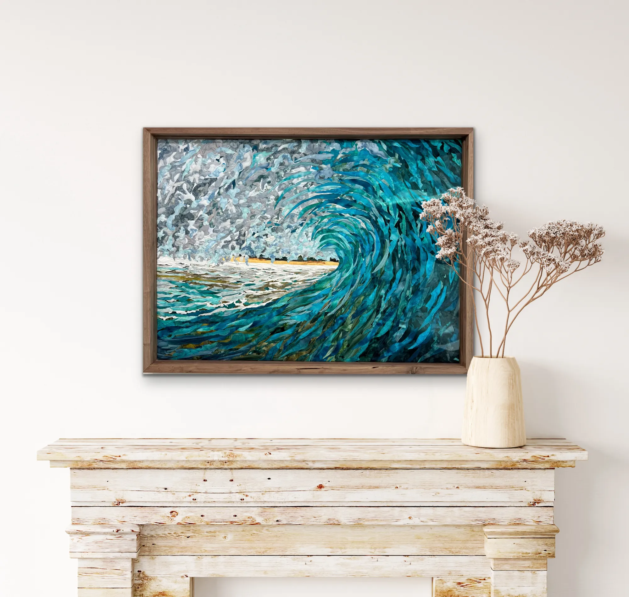 Through the Wave                31 1/2” x 23 1/4”