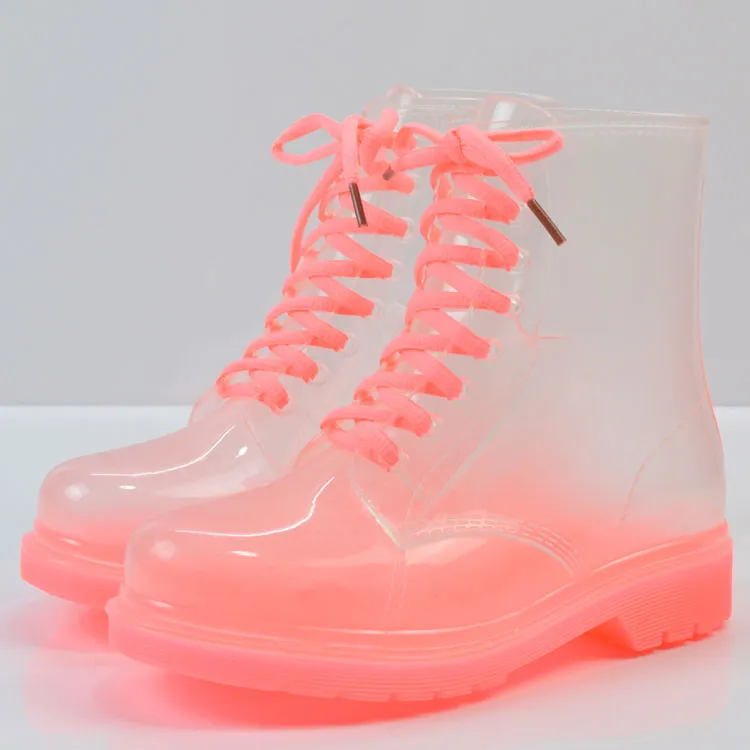 Transparent Candy Rain Shoes