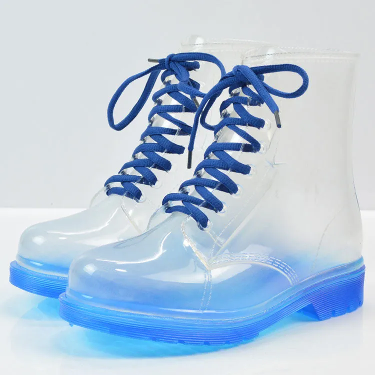 Transparent Candy Rain Shoes