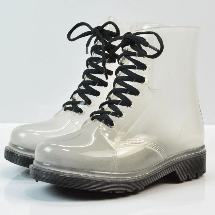 Transparent Candy Rain Shoes