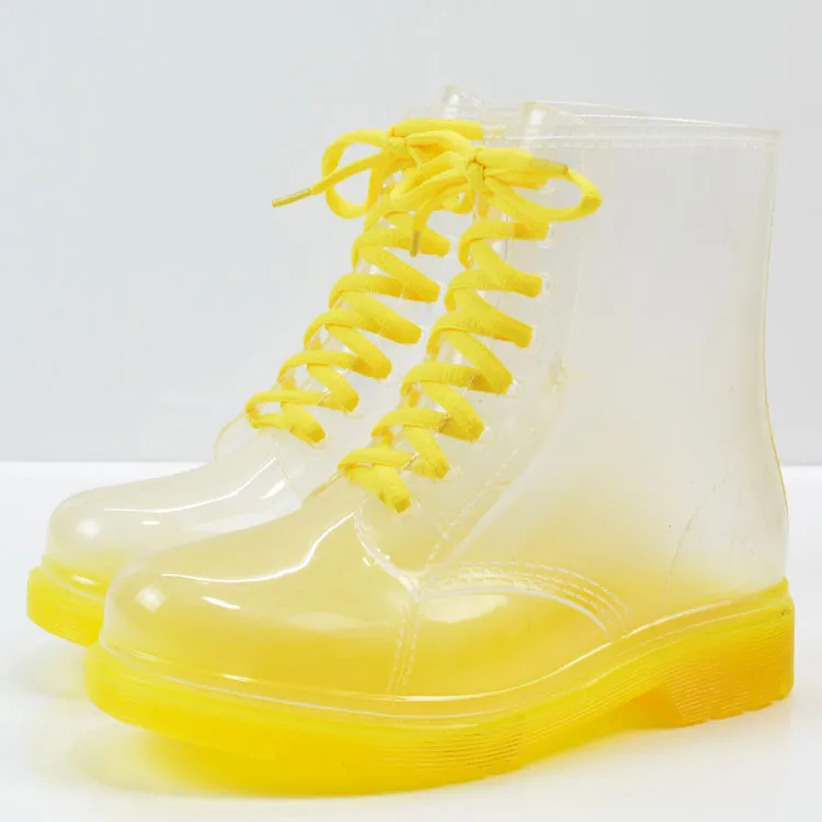Transparent Candy Rain Shoes