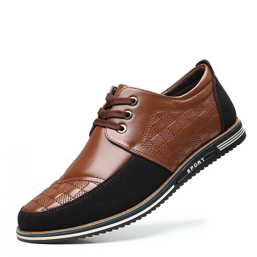Trendy Casual Shoes Men's Lattice Lace-up Men's Shoes