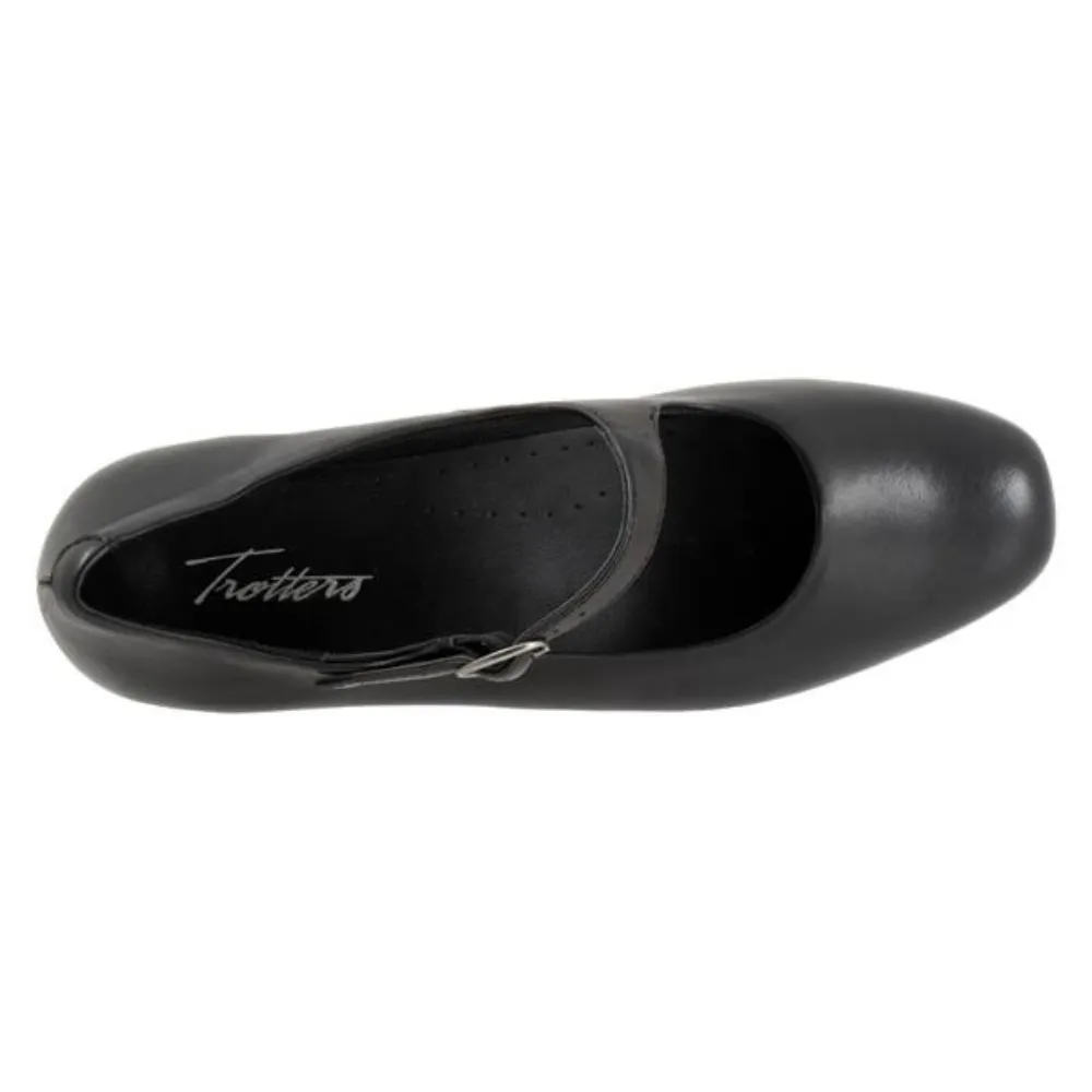 Trotters Desna Black Kid Leather Heel (Women's)