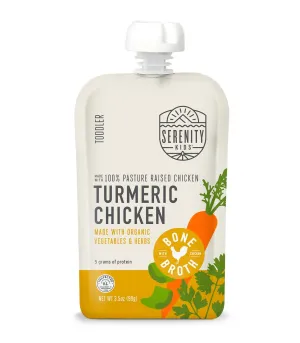 Turmeric Chicken with Bone Broth Baby Food