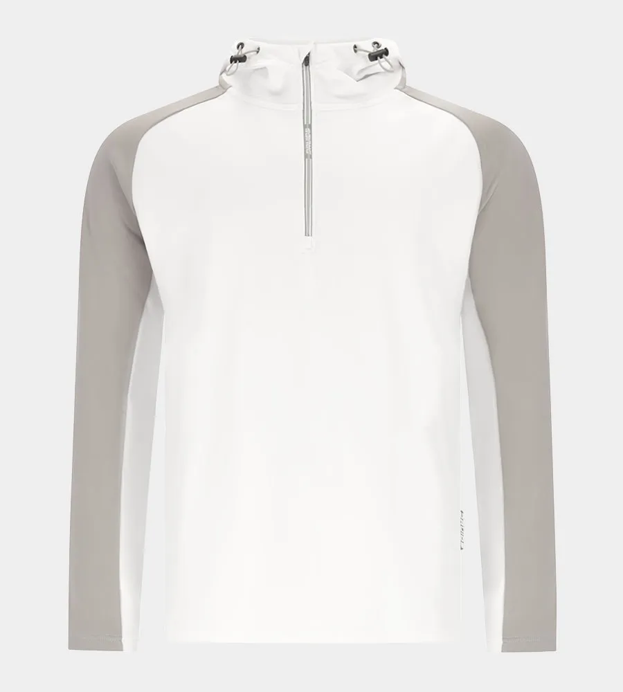TWO TONE HOODIE 2.0 - WHITE / GREY